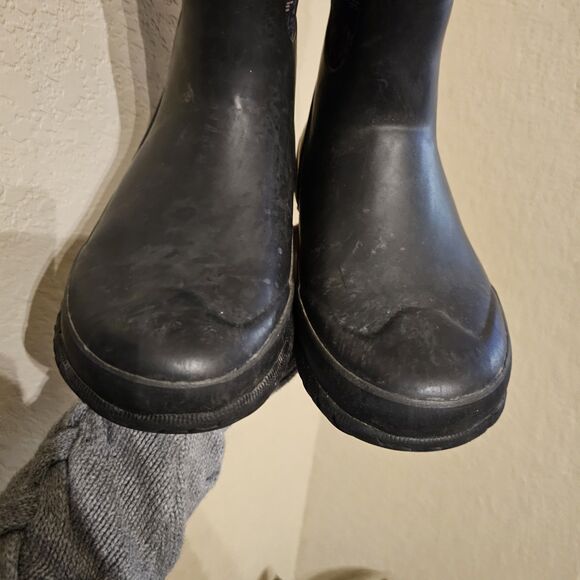 Bogs Boots Kids Size 3 Black Grasp Spark Waterproof Sledding Snow Muck Farm - Picture 6 of 8